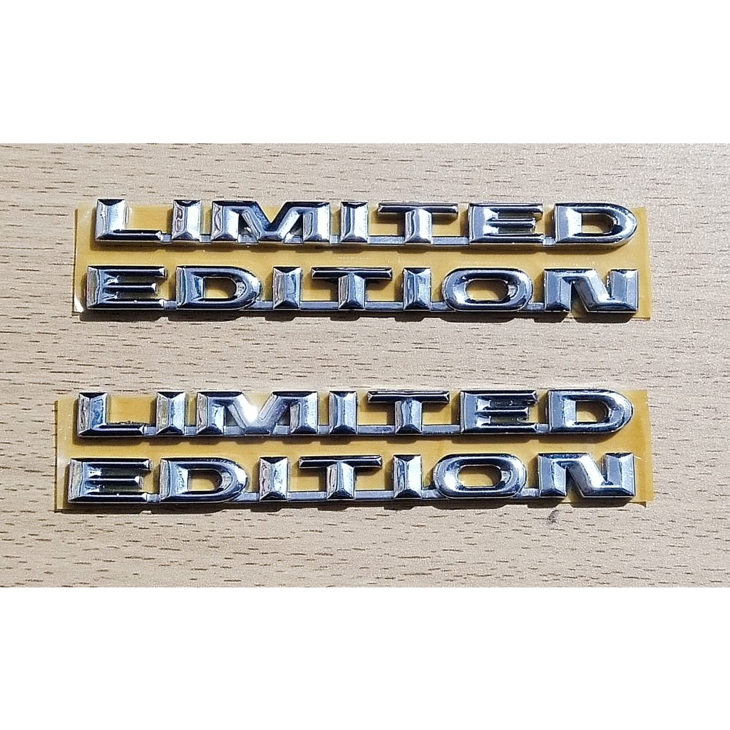 Emblem Logo Tulisan Limited Edition Chrome