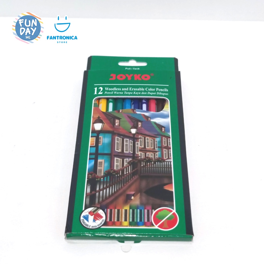 

Joyko Erasable Colour Pencil / Pensil warna bisa dihapus