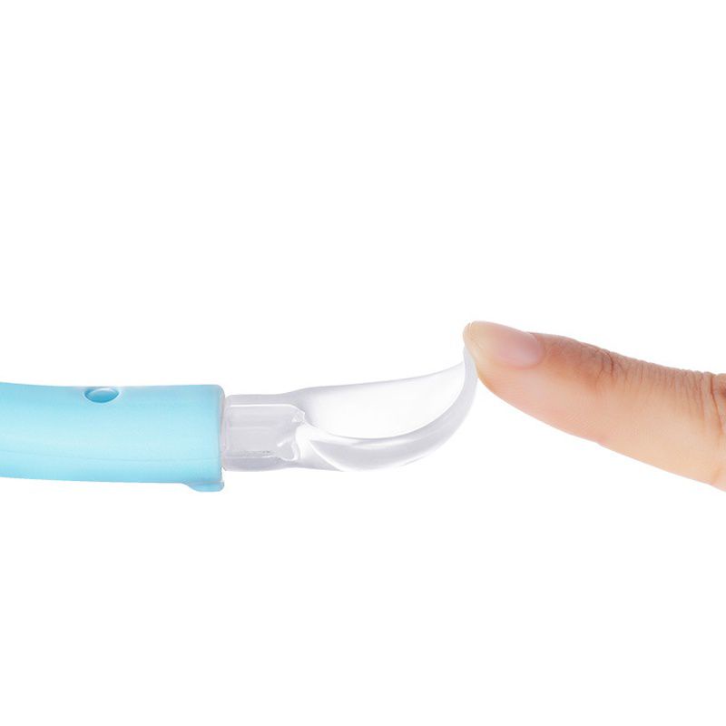 Sendok Makan Bayi Silicone Bahan Lembut dan Kenyal Aman untuk Gusi dan Gigi
