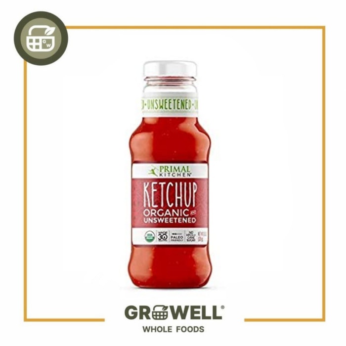 

PRIMAL KITCHEN ORGANIC UNSWEETENED KETCHUP 320 GR