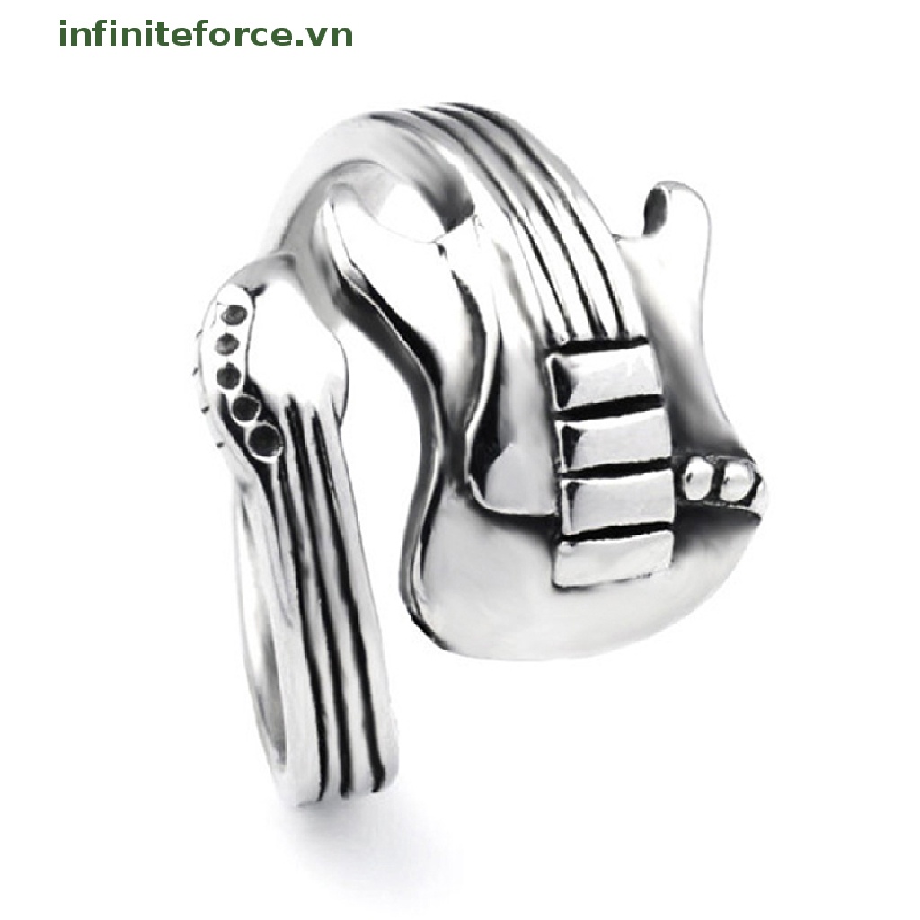 Cincin Desain Gitar Rock Hip Hop Retro Untuk Pria Dan Wanita