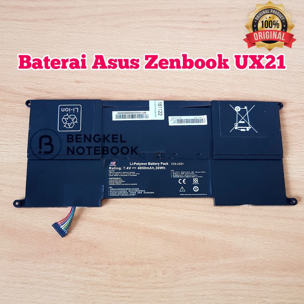 Baterai Asus UX21 Zenbook UX21A UX21E C23-UX21