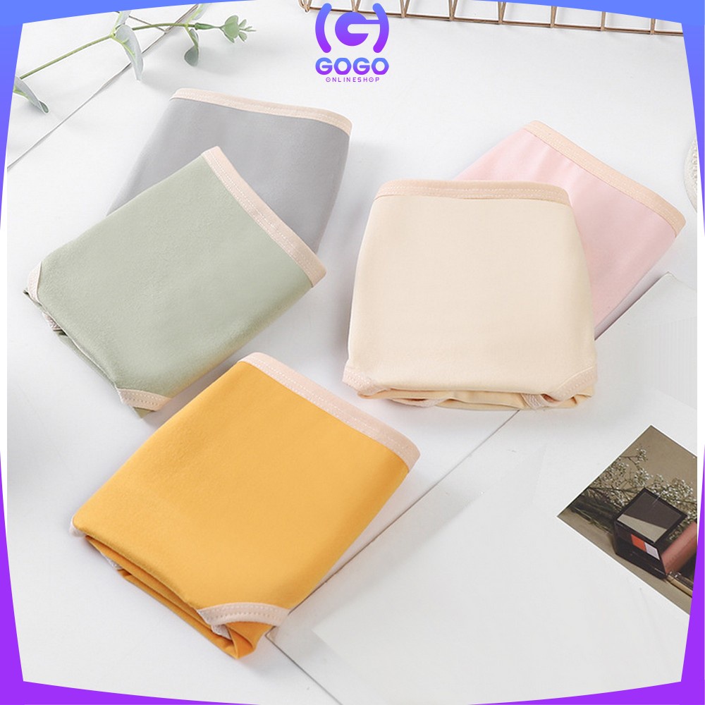 GOGO-P135 Celana Dalam Fashion Wanita Kolor Wanita Bahan Katun Halus CD Wanita Pendek Panties Segitiga Impor