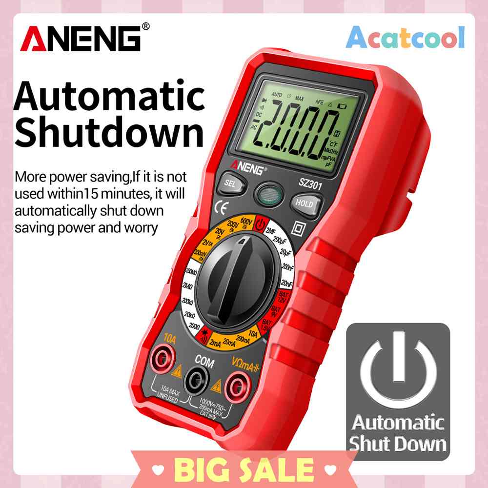 Multimeter Digital NCV Genggam 2000 Counts Diode DC AC