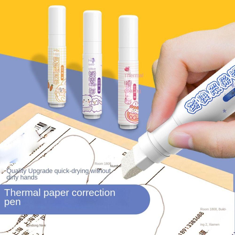 R-flower Thermal Paper Correction Fluid Bisa Buka Box Perlindungan Pencurian Cairan Perlindungan Data Penting Stamp Alter Tool Security Informa Express Marker Pen