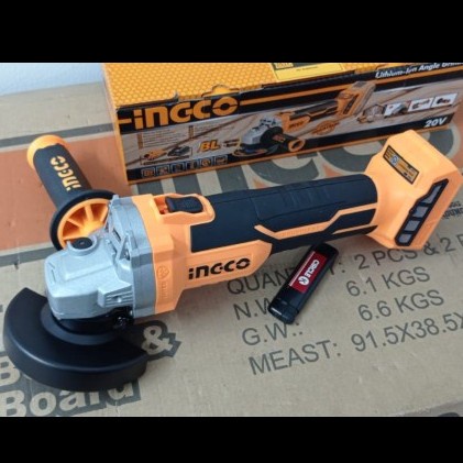 INGCO MESIN GERINDA BATERAI CORDLESS BRUSHLESS 4" P20S CAGLI1002