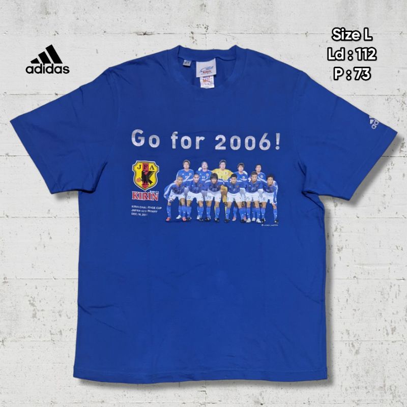 Kaos Adidas Kirin Japan vs Germany 2004 Original Second Preloved