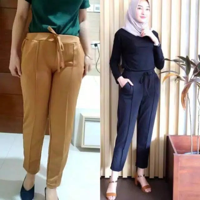 CELANA DOTY SCUBA WANITA // CELANA DOTY PANTS SCUBA SIZE STANDAR