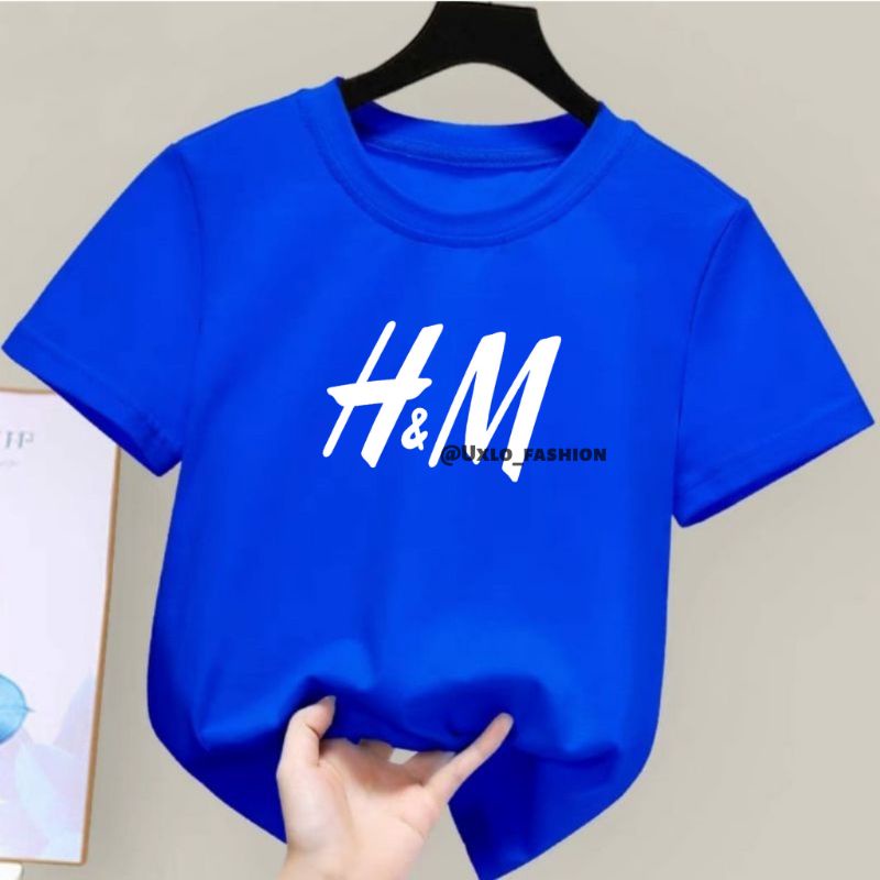 KAOS BAJU ANAK PEREMPUAN DAN LAKI LAKI MURAH UMUR 2 SAMPAI 9 TAHUN MOTIF HA EM SIMPLE UXLO FASHION