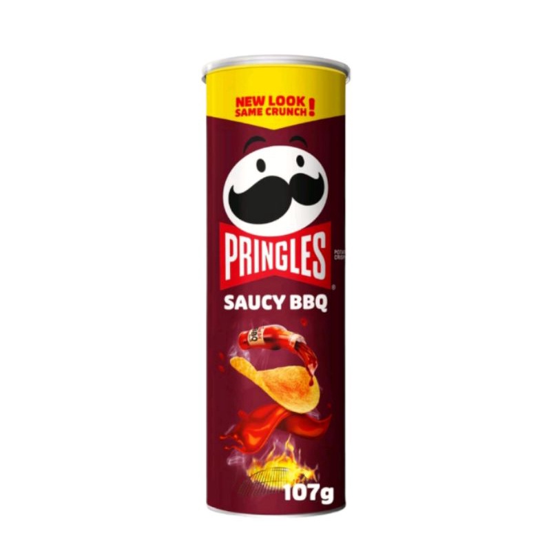 

Pringles Potato Chips Saucy BBQ | Pringles Keripik Kentang Saucy BBQ 107 gr