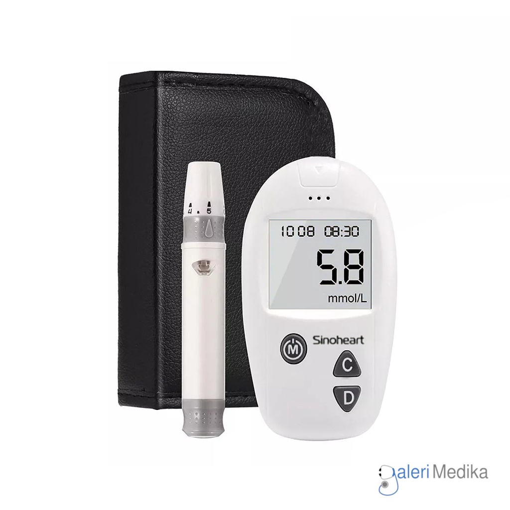 Sinocare Sinoheart Safe Accu Alat Tes Gula Darah / Glukometer Sinocare Safe-Accu