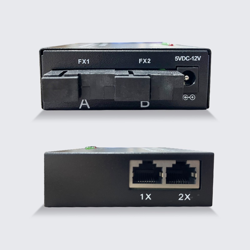 1000Mbps A+B  2G2E Port Gigabit Optical Fiber Media Converter 2 RJ45 Fiber Transceiver Single Mode 20KM SC Media Converter