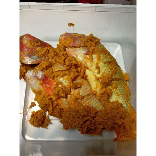 

Ikan Nila bumbu kuning siap goreng BISA VACUM PACK