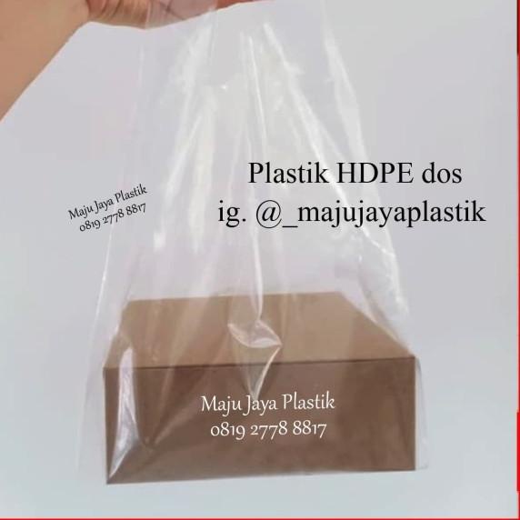 

Kantong Plastik Bening Dos / HDPE DOS 22x22,25x25,30x30 - 20 X 20