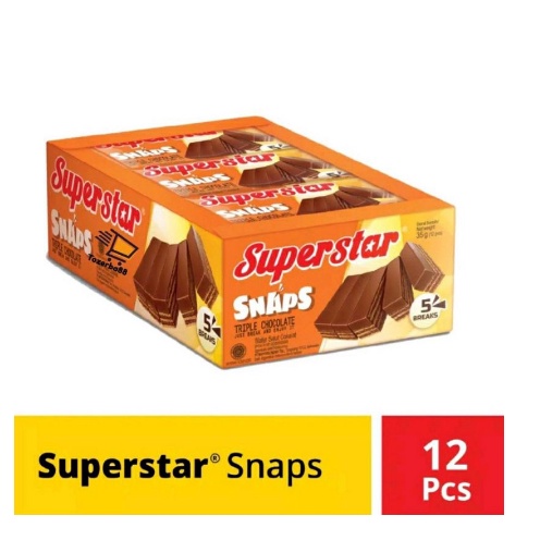 SUPER STAR SNAPS 1BOX ISI 12 PCS / 28G