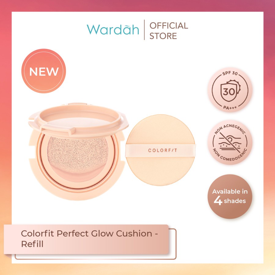 Wardah REFILL Colorfit Perfect Glow Cushion SPF 40 PA++ - Wardah Refill Cushion