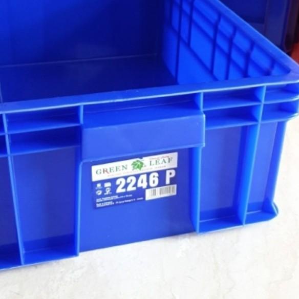 

Container Box 2246P Green Leaf / Krat Industri 2246 P Kotak Spare Part