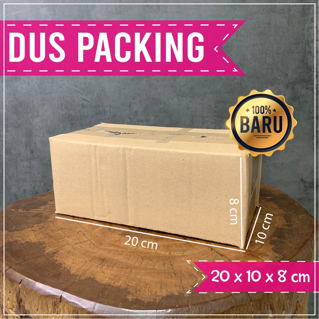 

Kardus Packing BARU Uk 20x10x8cm Polos Murah