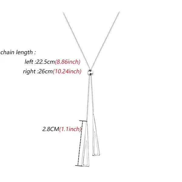 Kalung Rantai Klavikula Hias Liontin Rumbai Bahan Titanium Steel Dapat Disesuaikan Untuk Wanita