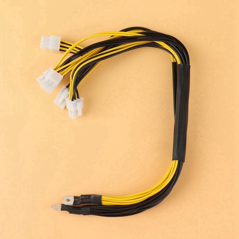 4Pack 1200W 1600W Output Wire 6Pin PCIE Powers Connector for Bitmain Antminer APW3 / APW3 + / APW3 + + / APW7 PSU L3 D3