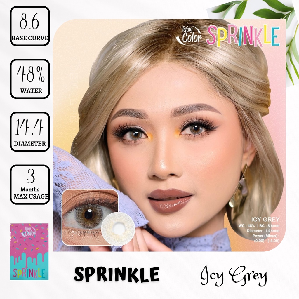 SOFTLENS LIVING COLOR - SPRINKLE MINUS -3.00 SD -6.00