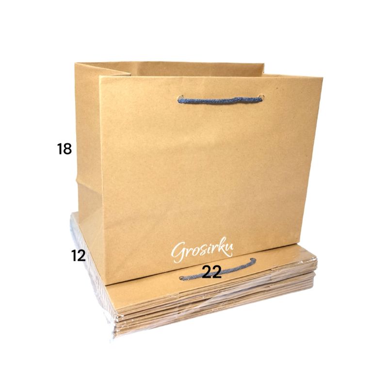 

Paper Bag R5 Landscape Uk 22x12x18 1 Lusin (ISI 12)