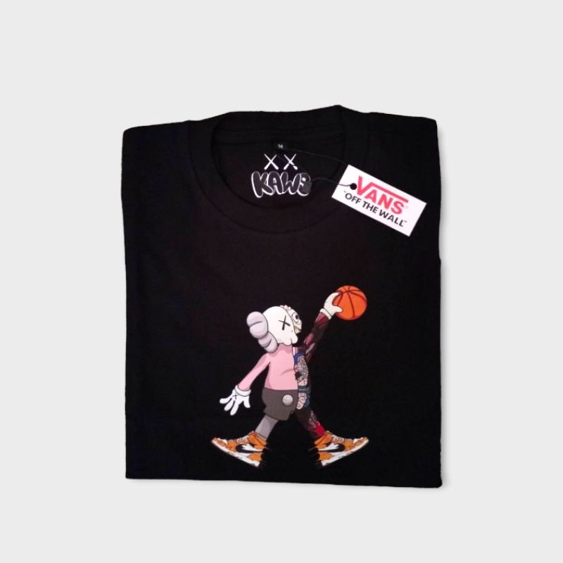 kaos anak baju anak anak kaos anak vans kaws basket katun combed 24s suoer soft handfield.