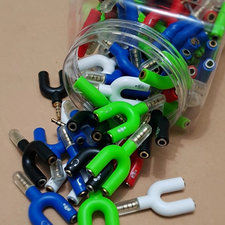 Audio Spliter model Y jack audio cabang