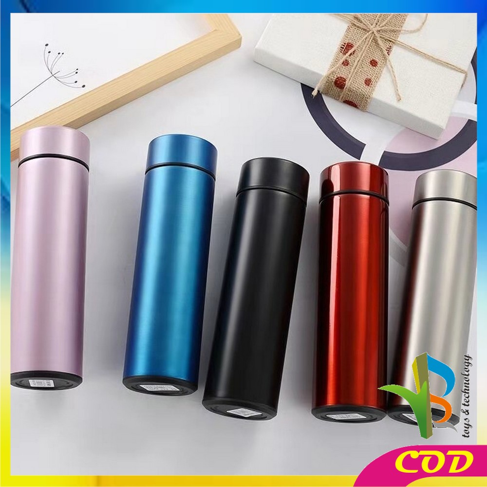 RB-C311 C312 Termos Air Panas Stainless 500ML Termos Suhu Digital Display Temperatur /  Thermos Air Panas Polos / Vacuum Flask Termos Air TAHAN PANAS