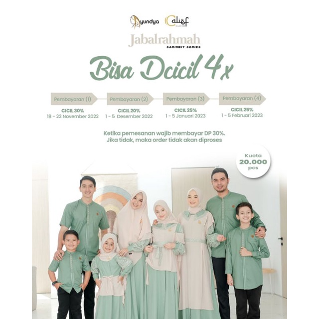 FAMILY SET LEBARAN JABALRAHMAH BY AYUNDYA ( OPEN PO READY FEBRUARI)