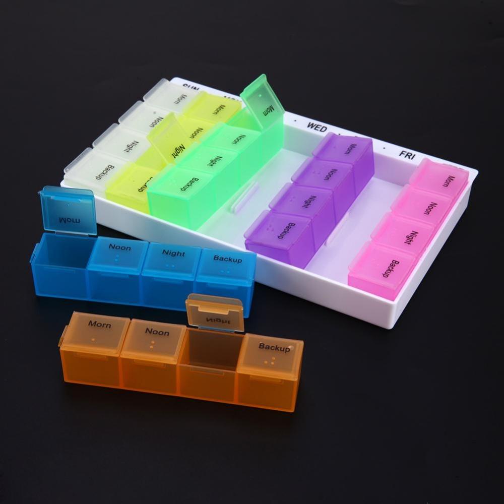 Preva 7hari Pill Box Organizer Dispenser Pill Case Tempat Obat