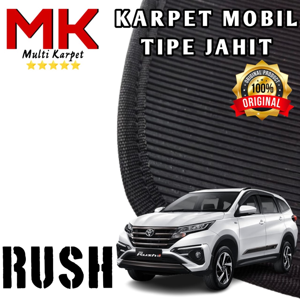 KARPET KARET MOBIL RUSH GR SPORT 2021  FULL SET TIPE JAHIT PREMIUM