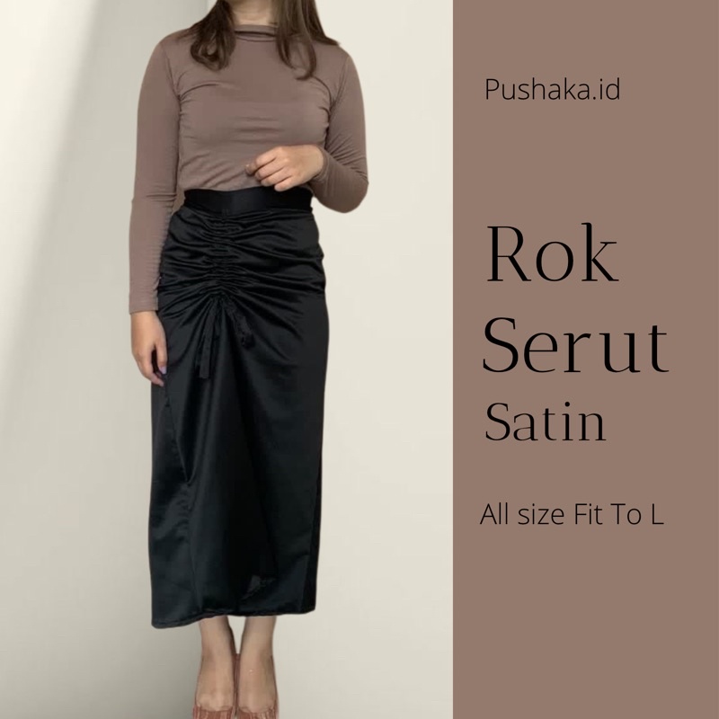 Rok Serut Satin | Rok Serut Crinkle