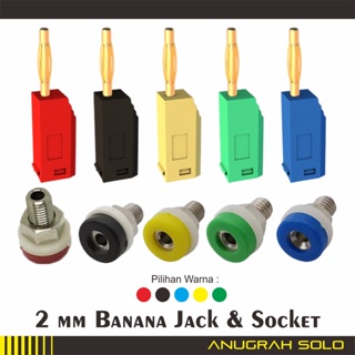 Jack Banana Plug 2mm Socket Banana 2mm Jek Banana Jantan Betina