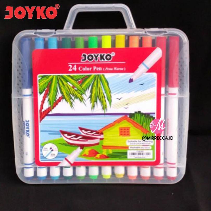 

Harga Murah.. 24 PCS SPIDOL WARNA JOYKO CLP-05 WASHABLE MARKER HLK