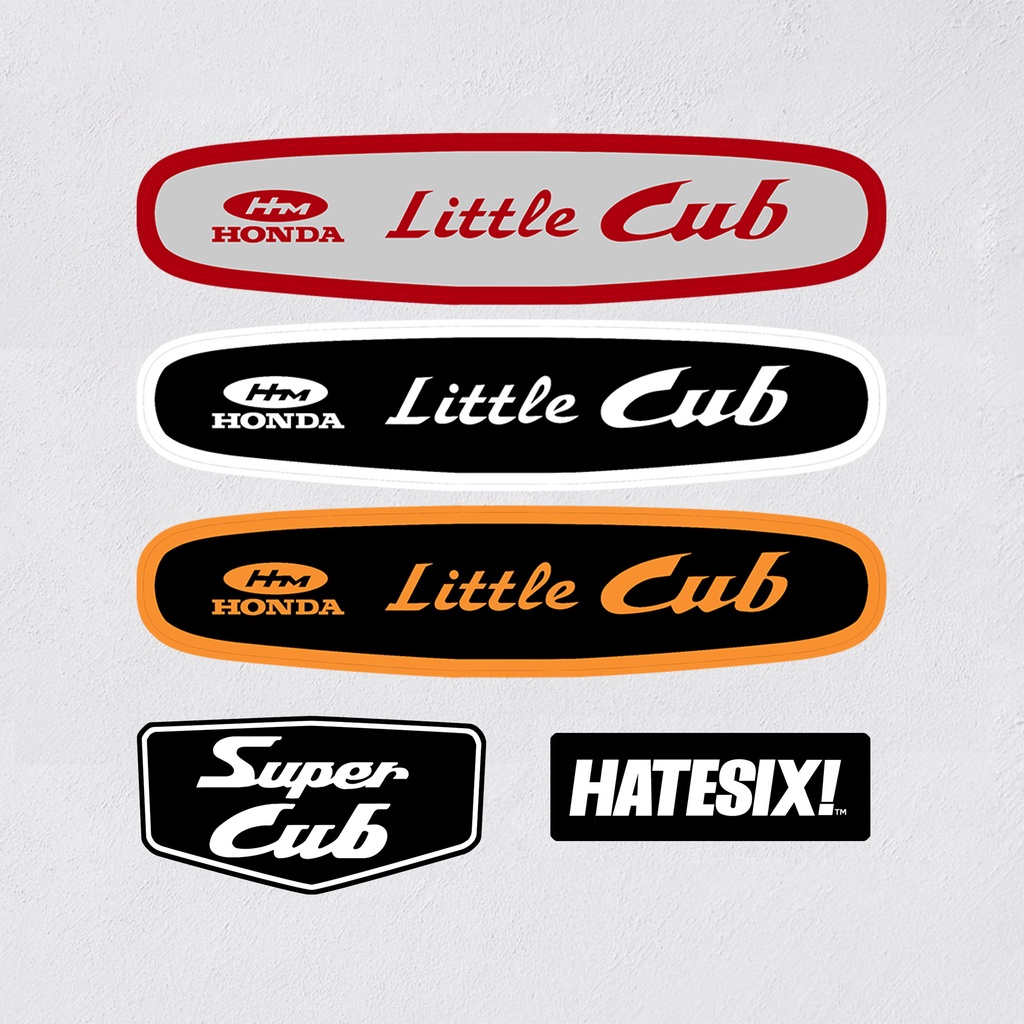 Sticker Stiker Decal Honda Little Cub 70 Hatesix