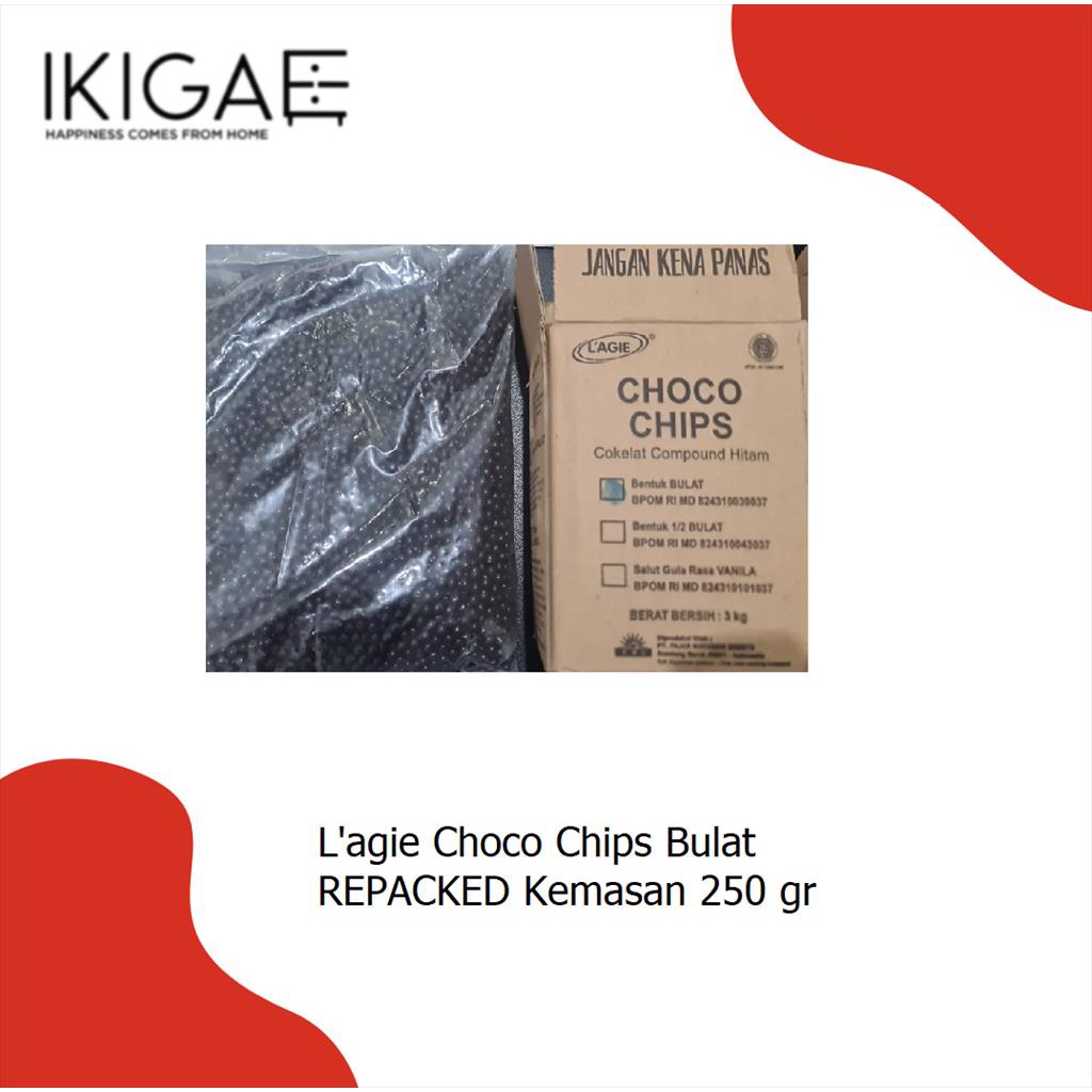 LAGIE CHOCO CHIPS REPACKED KEMASAN 250 GR ANEKA VARIAN