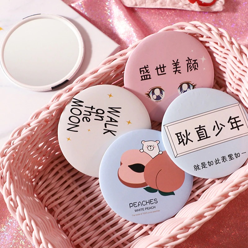 Cermin saku bulat/ Cermin Make Up/ Cermin aksesoris kosmetik