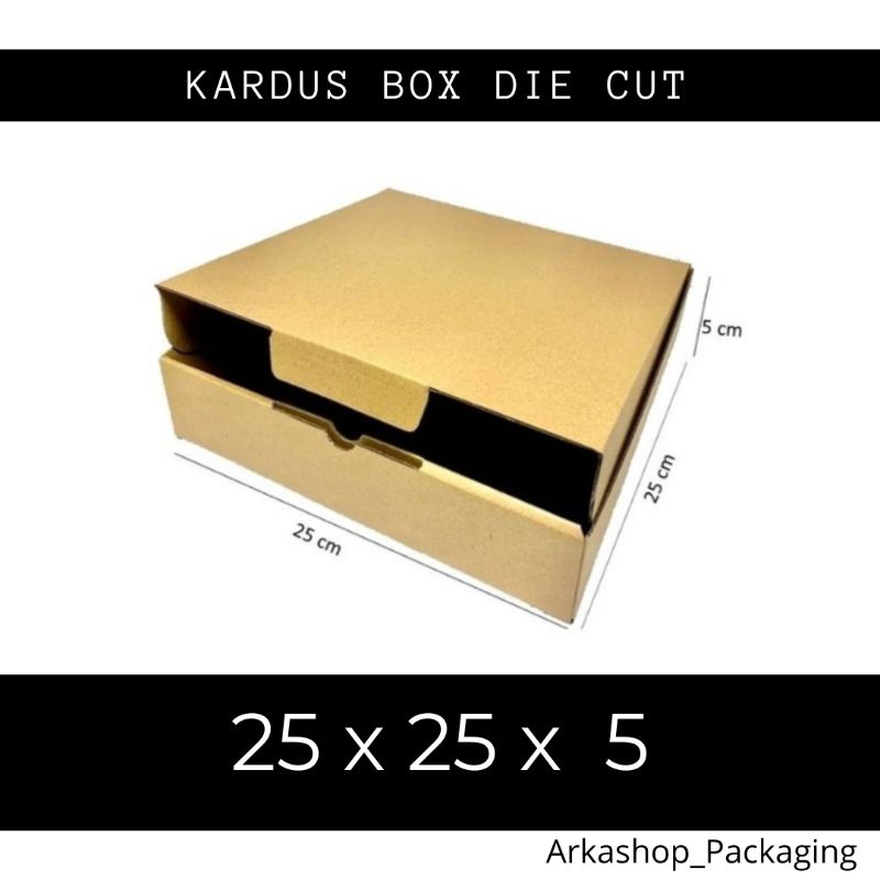 

Kardus Box 25x25x5 Karton Die Cut - Kardus Hampers - Kardus Pizza - Box Packing