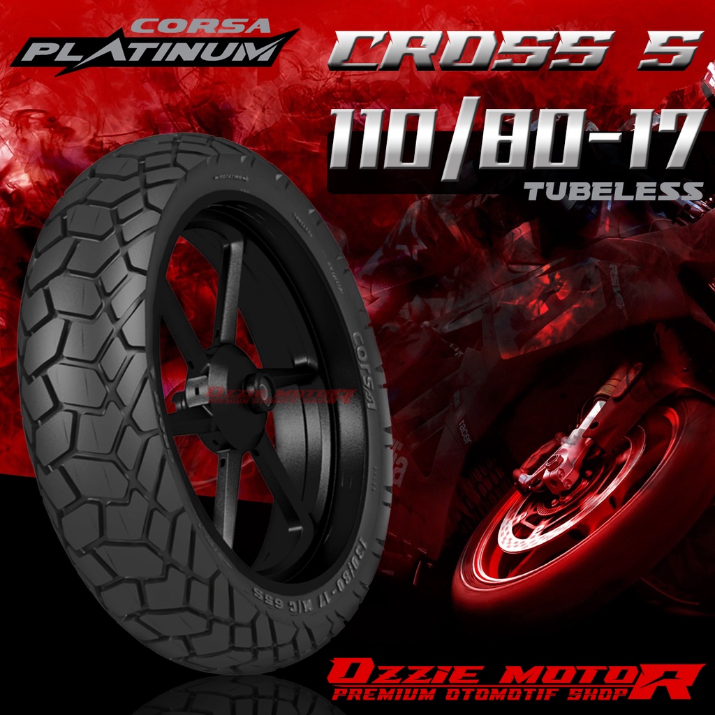 CORSA CROSS S RING 17 BAN TUBELESS DUAL PURPOSE UKURAN 70/90-17 | 80/90-17 | 90/90-17 | 100/80-17 | 110/80-17 | 120/80-17 | 130/80-17 | 140/80-17 BAN MOTOR CUSTOM JAPSTYLE SUPERMOTO R15 GSX BAN SEMI TRAIL ORIGINAL