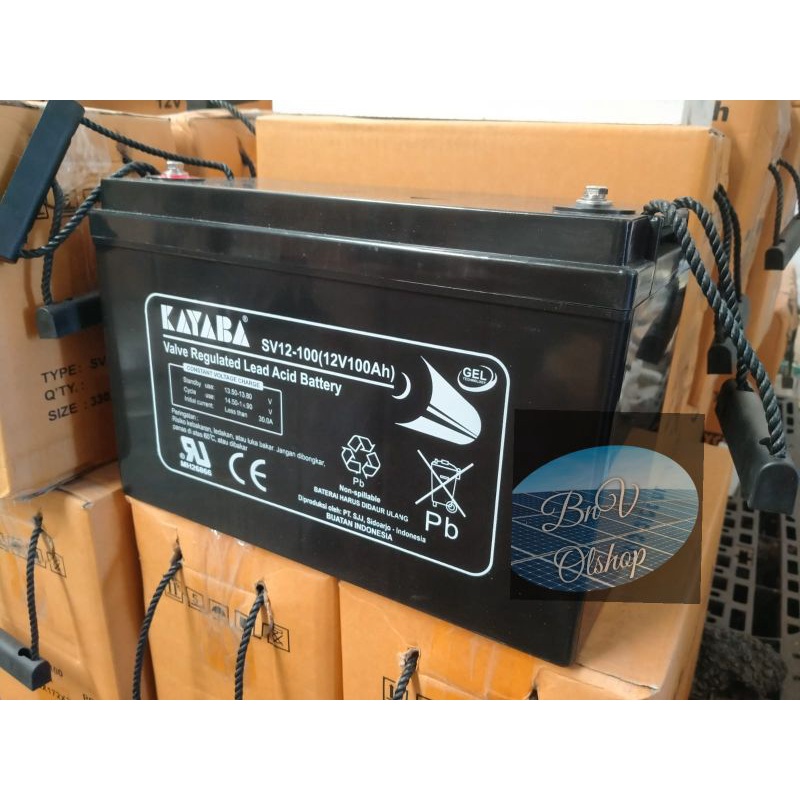 Jual Aki Vrla Kayaba 12v 100ah produksi terbaru | Shopee Indonesia
