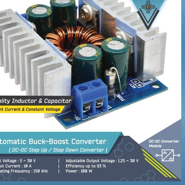 Automatic DC-DC Buck-Boost Converter + Constant Current | 10A 100W