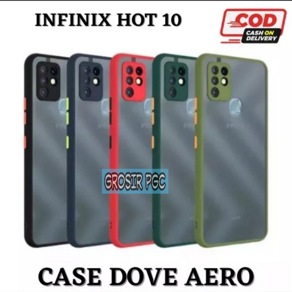 Case Handphone Keren For ( Infinix hot 10 / Hot 10s ) ase Dove Aero Matte Transparan Soft Fuze Frosted Karet Silikon - GROSIR PGC