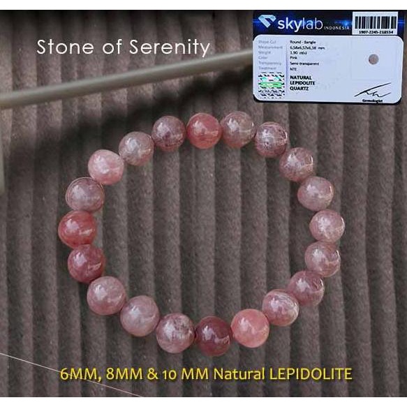 

Gelang Natural Lepidolite Stone Premium (GBP44)