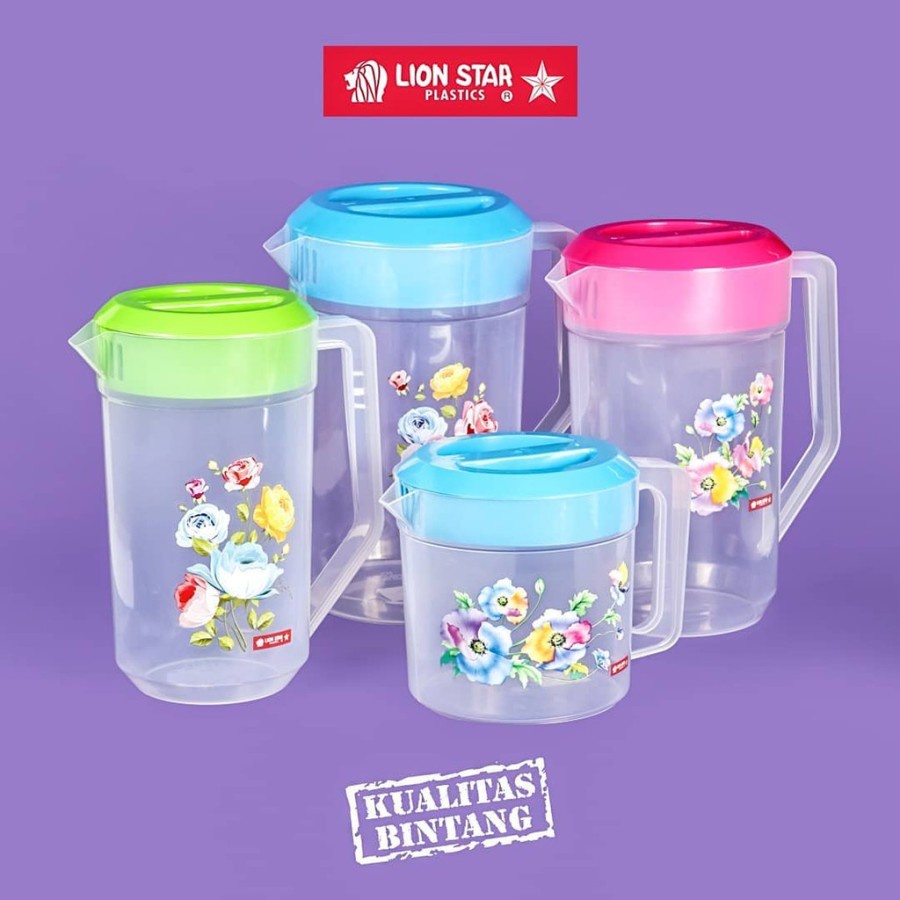 Teko Air Lionstar K-3 Water Jug 2.1L -Teko Air Lionstar - Teko Plastik Tebal dan Awet  Tidak Berbau