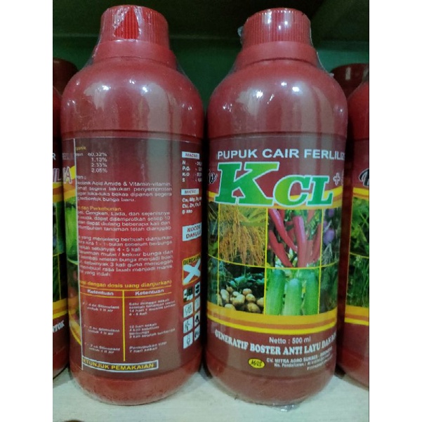 Pupuk Cair Fertilizer KCL Cair 500ml Pupuk Pembuahan