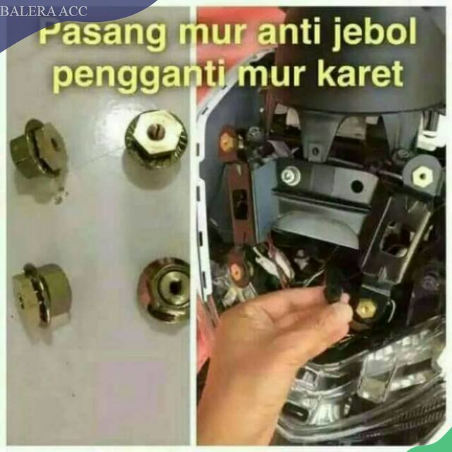 Walnut mur pengganti karet windshield NMAX anti jebol