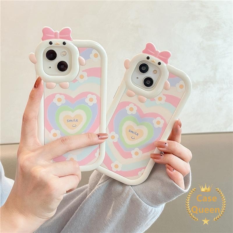 Soft Case Desain Kartun Monster Hati 3D Untuk Realme C21Y C15 9i 7i 5i 6i 5 5s C35 C25Y C21 C11 C30 C25s C25 C17 C2 C3 C1