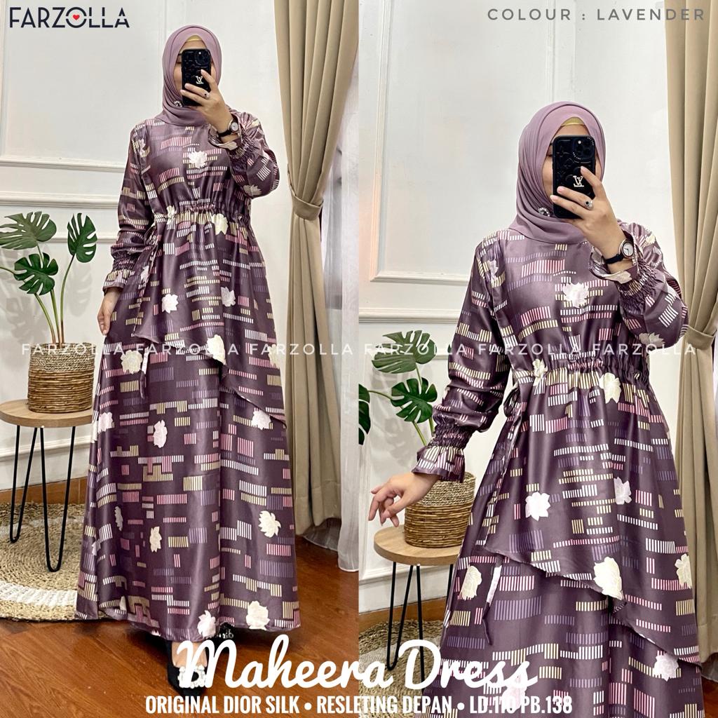 Maheera Dress Original Dior Silk Fit to XL Sleting Depan