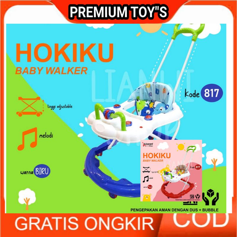 HOKIKU TIPE 817 BABY WALKER HOKIKU RODA BAYI ALAT BANTU JALAN BAYI